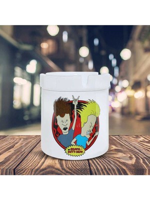 Beavis And Butt Head Baskılı Küllük Seramik Kül TABLASI-08117