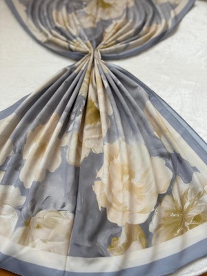 Floral Desenli Pamuklu Polyester Şal Kadın Şık ve Kullanışlı