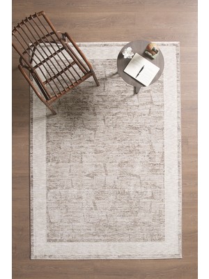 Venucci Home & Living Olivia Premium Bambu Polyester Oturma Odası Salon Yatak Odası Halısı Eskitme Vintage Halı