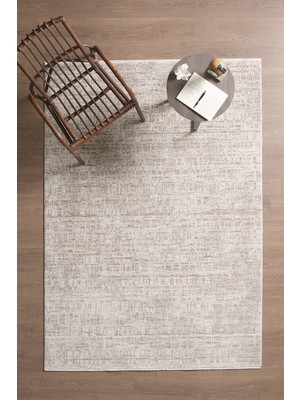 Venucci Home & Living Olivia Premium Bambu Polyester Oturma Odası Salon Yatak Odası Halısı Eskitme Vintage Halı