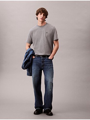 Calvin Klein Erkek Gri T-Shirt