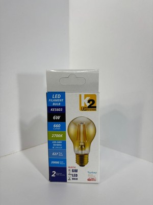 K2 LED Fılament Bulb Rustik Ampül Kes 603