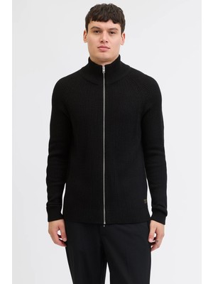 Jack & Jones Jjpannel Pamuk Karışımlı Regular Fit Dik Yaka Hırka Erkek Hırka 12278920