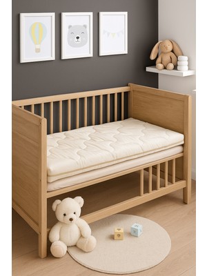 Pierre Cardin Yatak Babysoft Organik Bebek Sünger Yatağı 9 cm