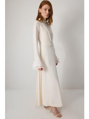 Touche Krem Pile Detaylı Krep Jile MKN4002