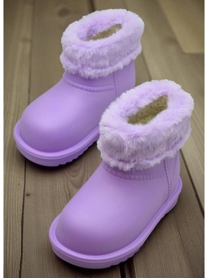 Ispartalılar 65D Rahat Taban İçi Kürklü Su Geçirmez Kız Çocuk Bot Günlük Çocuk Bot