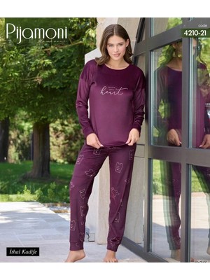 Boyraz Rahatlığın En Şık Hali Ithal Kadife Pijama Premium Ev Giyimi