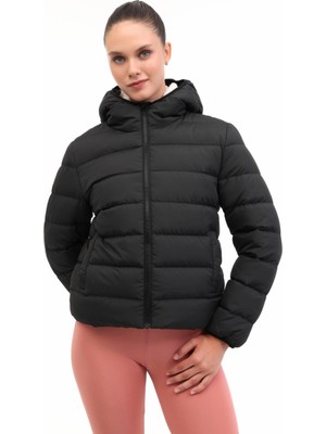 Kinetix Wl 2bruka-01 5pr Siyah Kadın Kısa Kaban