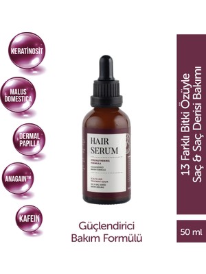 MFM Hair Serum (Saç Serumu) 50  ml Güçlendirici Bakım Formülü Saç ve Saç Derisi İçin