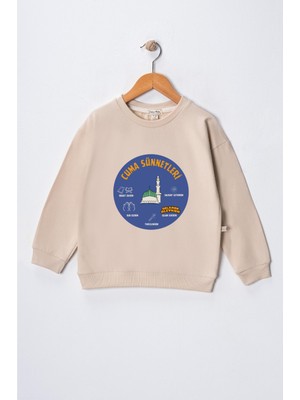 Dekim Moda Erkek Çocuk " Cuma Sünnetleri"  Baskılı Pamuklu Sweat