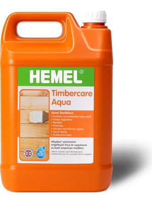 Hemel Timbercare Aqua Su Bazlı Emprenye Ahşap Koruyucu 5 Lt