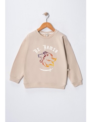Dekim Moda Erkek Çocuk "hz Hamza"  Baskılı Pamuklu Sweat