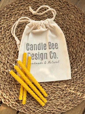 Candle Bee Design Balmumu Dilek Mumu / Pasta Mumu 5'li