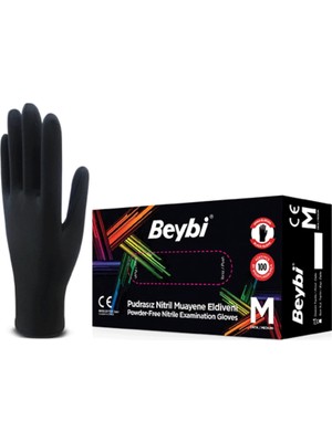 Beybi Nitril Eldiven Siyah