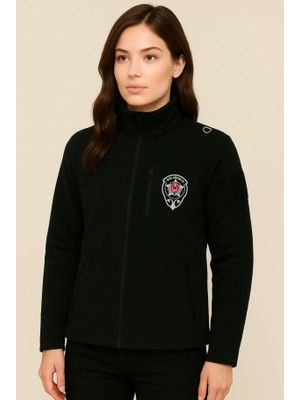 Arthur Kalın Kışlık Kadın Nakış Işlemeli Göğüsten Cepli Özel Güvenlik Poları