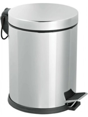 Marsilyan Pedallı 8lt Krom Metal Çöp Kovası (K95)