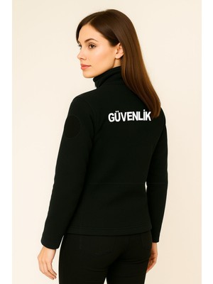 Arthur Kadın Göğüsten Cepli Önden Yazılı Nakış Işlemeli Kalın Kışlık Özel Güvenlik Poları