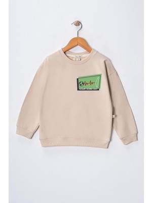 Dekim Moda Kız Çocuk " Gazze"  Baskılı Pamuklu Sweat