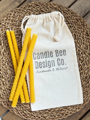 Candle Bee Design Balmumu Dilek Mumu 5'li