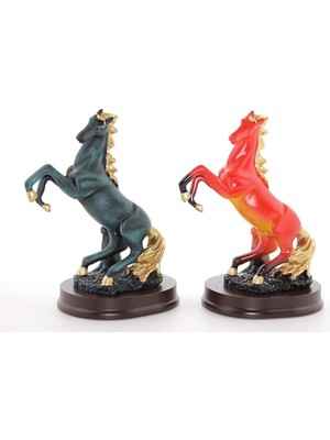 Stumbanng Polyester Şahlanmış At Figürü Biblo