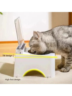 YeniTech Akıllı Sensörlü Otomatik Mama Kabı Kedi Için Hijyenik Taze Şık Besleyici Şarjlı Kedi Mama Kabı