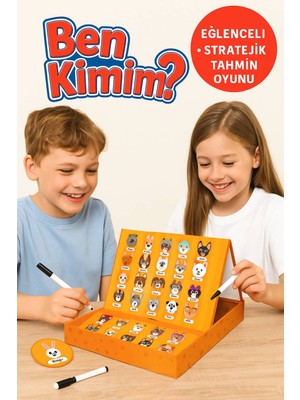 Toyfest Ben Kimim? Eğitici 24 Karakterli Klasik Tahmin Oyunu – Yazı Tahtalı Strateji ve Zeka Seti