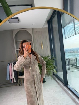 My Jest Fashion Canel Takım Etekli Güzel Takım