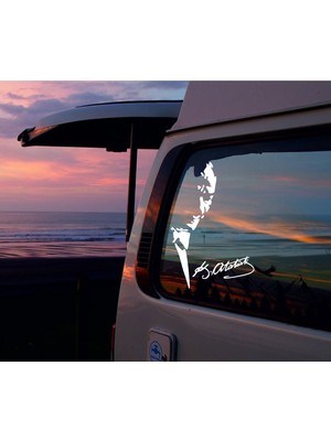 Sticker Dizayn Atatürk ve Imza Sticker - Araba Oto Motosiklet Karavan Sticker 03001