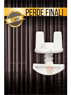 Hsnet Perde Finali Perde Sonlandırıcı Stop Korniş Finali Sonu 72 Adet - F289K808-U78289
