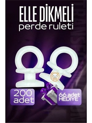 Hsnet Elle Dikmeli Perde Düğmesi Perde Ruleti 266 Adet - F525K478-U67525