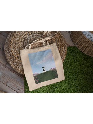 Ninastore Doggy Hill Tote Çanta - Şirin Tote Çanta, Tote Çanta, Estetik Tote Çanta, Hediye Tote Çanta, Estetik Tote Çanta, En Iyi Tote Çanta, Kanvas Çanta, Alışveriş Çantası