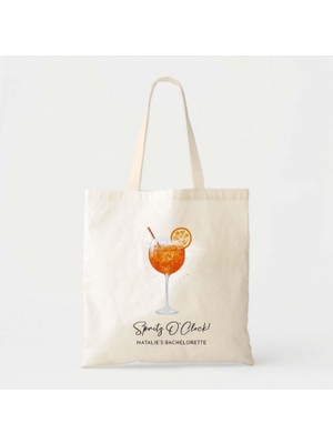 Ninastore Kişiselleştirilmiş Tote Çanta: Aperol Spritz Tasarımı - Gelin Duşu Hediyesi