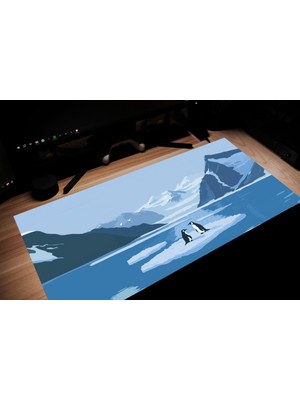 Ninastore Arctic Penguin Mouse Pad - Sevimli Mouse Pad, Mouse Pad Hediyesi, En Iyi Mouse Pad, Penguen Mouse Pad'leri, Estetik Mouse Pad