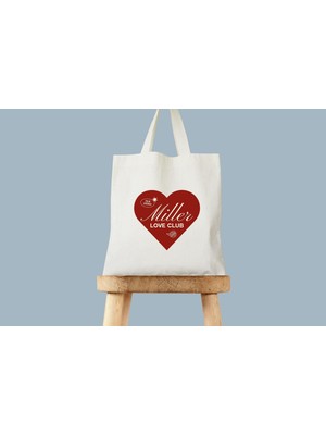 Ninastore Love Club Pamuklu Tote Çanta, Kişiselleştirilmiş Bekarlığa Veda (9X11 Veya 16X15 Inç)