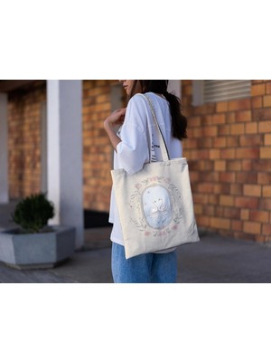 Ninastore Coquette Swan Tote Çanta - Kitap Çantası, Alışveriş Çantası, Şirin Tote Çantalar, Estetik Tote Çanta, Hediye Tote Çanta, Şirin Çanta, Tekrar Kullanılabilir Çanta