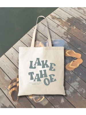 Ninastore Lake Tahoe Tote Çanta: Bekarlığa Veda Partileri Için Pamuklu Kanvas