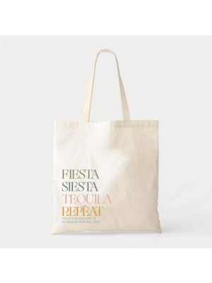 Ninastore Düğün Tote Çantası: Özel Meksika Tasarımı - Kanvas Veya Pamuk