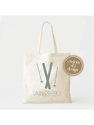 Ninastore Kayak Hafta Sonu Tote Çantası: Kış Gezileri Için Kişiselleştirilmiş Kanvas