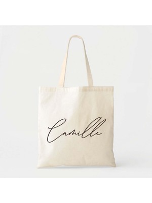 Ninastore Nedime Çantası: Pamuklu Kanvas, Özel Isim - Düğün Hediyesi