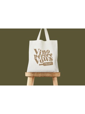 Ninastore Bekarlığa Veda Şarap Tote Çantası: Kişiselleştirilmiş Pamuklu Kanvas