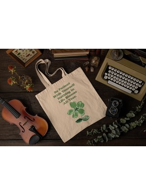 Ninastore Patience Tote Çanta - Sevimli Kitap Çantaları, Çiçekli Tote Çantalar, Alışveriş Çantası, Estetik Tote Çantalar, En Iyi Tote Çantalar