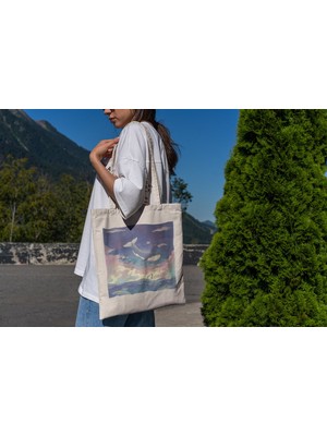 Ninastore Yüzen Rüya Balina Tote Çantası
