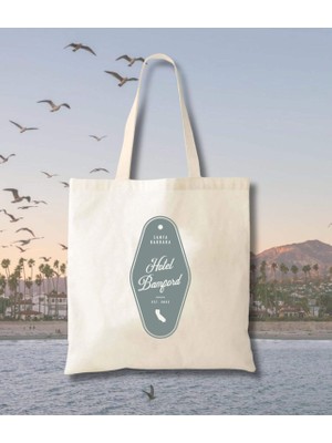 Ninastore Hotel California Düğün Çantası: Kişiselleştirilmiş Kanvas Hoş Geldiniz Çantası