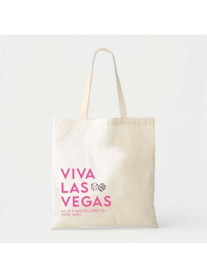 Ninastore Vegas Bekarlığa Veda Tote - Kişiselleştirilmiş Pamuklu Kanvas Çanta