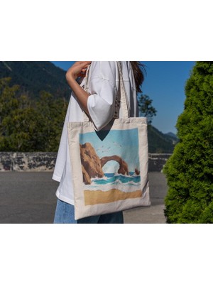 Ninastore Cabo San Lucas Kemeri Tote Çantası - Sevimli Tote Çanta, Kitap Çantası, Alışveriş Çantası, Kanvas Çanta, Tote Çanta, Meksika Tote Çantası, Turist Tote Çantası