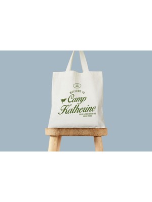 Ninastore Bekarlığa Veda Tote Çantası: Rustik Kanvas - Özel Yazı, Açık Hava Stili