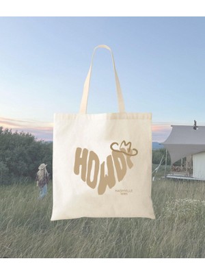 Ninastore Howdy Heart Tote Çanta: Rodeo Bekarlığa Veda Partisi, Kovboy Partisi