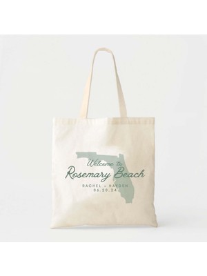 Ninastore Florida Düğün Çantası Pamuklu Kanvas (Kişiselleştirilmiş, Çoklu Boyutlar)