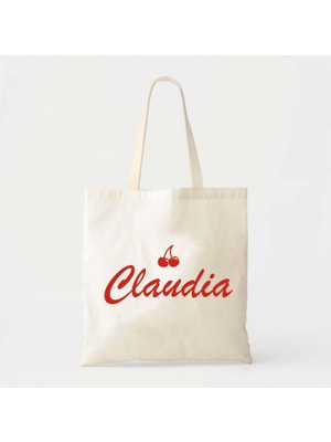 Ninastore Kiraz Tote Çanta: Retro Vintage Görünüm - Pamuklu Kanvas