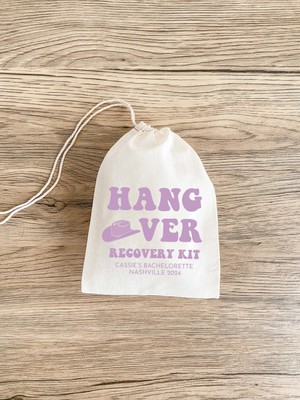 Ninastore Kovboy Kız Bekarlığa Veda Partisi Hangover Seti Çantaları - Kişiselleştirilmiş Muslin Hediye